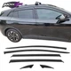 For 21-25 Volkswagen ID.4 Black Window Visor Rain Guard Wind Shield 6PCS