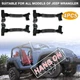 4 PCS Roll Bar Grab Handle Grip Handles Black For Jeep Wrangler CJ YJ TJ JK JL