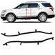 2x Rear Door Front Weatherstrip Seal LH & RH Side For Ford Explorer 2011-2019 US
