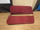 1987-1996 Ford F-150 F-250 F-350 Bronco MED RED CLOTH Sun Visors Sunvisor Pair