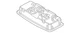Genuine Nissan Dome Lamp Assembly 26410-6CA0A