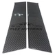 USA Made Real Carbon Fiber Pillar Post Covers Trim 2PC FOR 2004-2011 Mazda RX-8