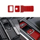 Red Carbon Fiber Electronic Handbrake Cover Trim For Jaguar F-PACE XE XF 2016-20
