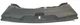 09-15 JAGUAR XF TRUNK SILL LUGGAGE SCUFF PANEL 8X2354406A64AD OEM