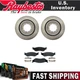Rear Brake Rotors and Metallic Brake Pads & Hardware For 2002-2007 Ford F53