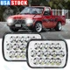 For Mazda Pickup B2000 B2200 B2600 1986-93 Pair 7x6" 5x7 LED Headlights High-Low