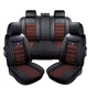 For Toyota RAV4 Full Set Leather Car Seat Cover 5-Seat Front + Rear Protectors