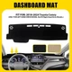 For Toyota 2018-2024 Camry Anti-Glare Black Dashboard Pad Dash Cover Mat Trim US