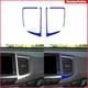 Blue Carbon Fiber Central Air Vent Outlet Frame Trim For Honda Ridgeline Pilot