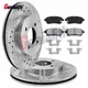 4pc 10.15" Front Brake Rotors Brakes Pads for 2011-2019 Ford Fiesta Excluding ST