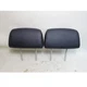 2008-2013 BMW E88 1-Series Convertible Rear Seat Headrest Pair Black Leather OEM