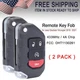 2 Smart Flip Key Remote Fob OHT1130261 For Jeep Gladiator Wrangler 2018-2021