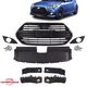For 2013-2017 Hyundai Veloster Turbo Front Grille W/Radiator/Fog Light Cover Kit