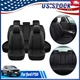 For Toyota For C-HR 4Runner Highlander Car Seat Cover PU Leather 5-Seats Black