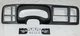 Black Double Din Truck Dash Kit for 1999-02 Chevy Silverado GM Sierra Full Size