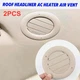 2PCS Beige For 2015-2025 Ford Transit Roof Headliner AC Air Vent YC3Z-19893-AA