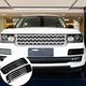 Gloss Black Front Fog vent mesh grille cover trim For Range rover L405 2014-2017