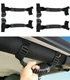 Black Roll Bar Grab Grip Handle (4 Pcs) Fits Jeep Wrangler CJ YJ TJ JK JL 55-25