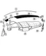 Genuine Mopar Speaker Grille 7CC89TX7AA