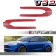 Red For Tesla Model 3 Y Accessories Carbon Fiber door Handle Cover Sticker Decal