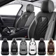 Toyota C-HR 2018-2022 Waterproof Nappa Leather Front Seat Covers Gray Black