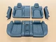 12-15 Audi S7 Complete Rear Upper & Lower Seat Cushion W/Bolsters 1537 OEM