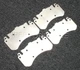Titanium Brake Pad Shim Heat Shield Set for Bentley Cont GT 11-, Mulsanne; Cer F