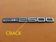 GMC SIERRA 2500 LEFT RIGHT SIDE DOOR (1) EMBLEM LOGO BADGE SIGN SYMBOL A36589