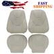 For Ford Fusion Titanium 2013-2017 Front Bottom Top Leather AC Seat Cover Tan
