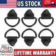 6PCS Black Steel Rear Cargo D-Hooks Fit For 2015-2024 Ford Transit 150 250 350