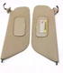 🤑 2001 Ford F-150  Front Driver & Passenger Side Sun Visors Set Pair Tan Used