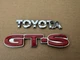 FREE SHIPPING OEM 00 01 02 03 04 05 TOYOTA CELICA GTS GT-S REAR EMBLEM BADGE SET