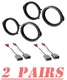 Front / Rear Speaker Adapters + Harness For Select Honda and Acura Vehicles 4
