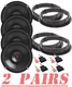 4) JBL Stage3627 6.5" Front & Rear Car Speakers & kit for 1998-2013 Volkswagen
