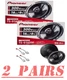 4 Pioneer 6.5" Speakers Complete Replacement Package for 2007-2017 Jeep Wrangler