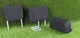 Toyota Rav4 2013-2018 Rear Seats 2nd Row Headrests 3Pcs Set Fabric Black OEM