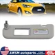 For 12-2015 Hyundai Veloster Left Driver Side Sun Visor With Mirror Gray