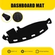 Dashboard Cover Carpet Dash Mat Pad Black For 1998-2001 Dodge Ram 1500 2500 3500