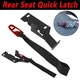 For 2009-2022 Ford F150 F250 F350 Rear Seat Quick Latch Release Kit Black Strap