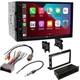 Dual 7" Screen Wireless Carplay Car Stereo AM/FM Radio for 2005-2016 Ford F-250