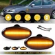 2X Smoke LED Dynamic Fender Side Marker Turn Signal Lights For 2006-2010 Mazda 5