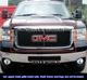 Fits 2011-2014 GMC Sierra 2500/3500 Logo Show Main Stainless Black Mesh Grille
