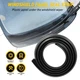 For Dodge Rubber Car Front Panel Windshield Seal Strip Moulding Trim 1.8M Black