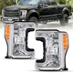Pair Headlamps For 2017 2018 2019 Ford f250 F350 F450 F550 SuperDuty Headlights 