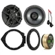 Kicker Coaxial 6.5" 300W Speakers, GM 05-UP Speaker Adapters, GM Speaker Harness