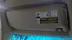 2006 Toyota Highlander LH Driver Sun Visor Tan Vinyl Used 268-11117L