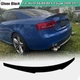 Fit For AUDI S5 B8/B8.5 Coupe 2008-2017 Gloss Black Rear Trunk Spoiler Lip Wing