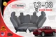 13-18 DODGE RAM FRONT & REAR SEAT SLATE GRAY SET OEM GOOD CONDITION full 4 door 
