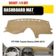 Dash Cover Mat For TOYOTA Sienna 04-08 2009 10 Beige Dashboard Pad Carpet 1-10x