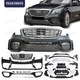 Front Bumper Kit For Mercedes Benz 2014-2020 W222 S Class w/ Grille Modified